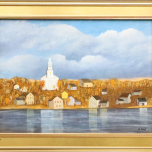 Painting of a Harbor View