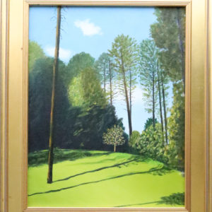 Painting of a Tree's Long Shadow